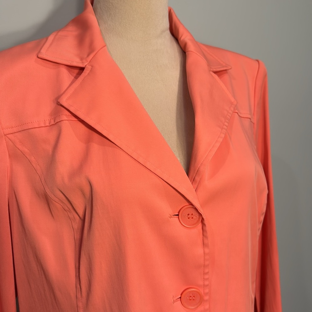 Norton Mcnaughton spring peach trench coat Size M - Picture 4 of 6